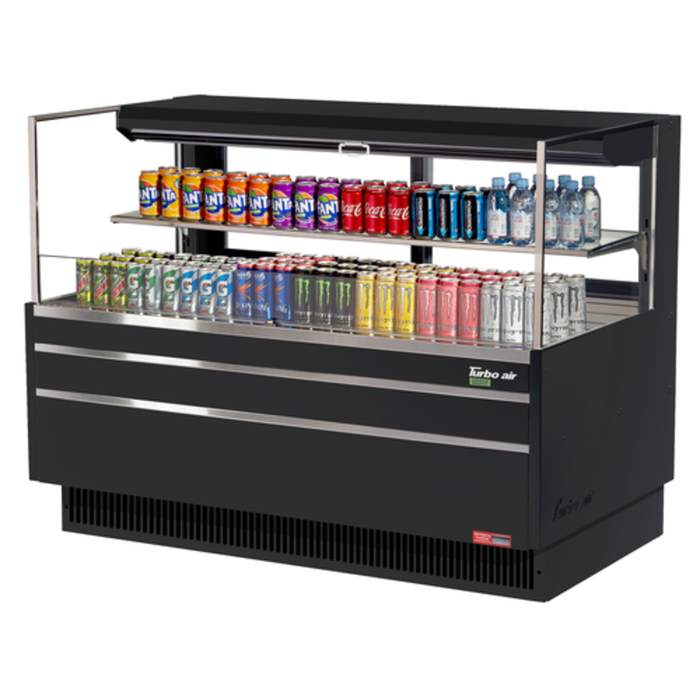Turbo Air TOM-60L-UFD-W(B)-2S-N 58-3/4"W 13.0 cu. ft. Merchandiser