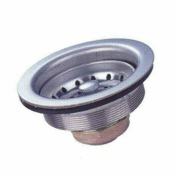 EFI Sales SIA-DB350 Stainless Steel Drain Basket Strainer For 3-1/2 Inch Center Drain Sinks