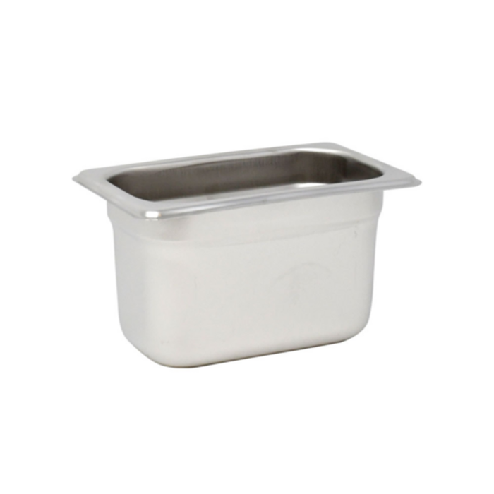 Omcan 81123 1/9 Size Stainless Steel Steam Table Pan, 6-7/8" x 4-1/4"