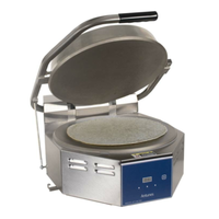 Antunes 9800210 TW-100 Electric Tortilla Warmer Grill Open With Tortilla Inside