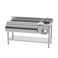 Infrico IMD-BST1600N Station de travail réfrigérée 160 cm avec bac à glaçons intégré et station pour mixeur