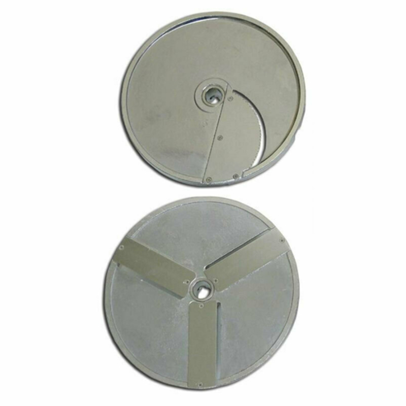 Omcan 16448 8mm Straight Slicing Disc For Commercial Food Processors, Ideal For Consistent Vegetable And Fruit Slices.