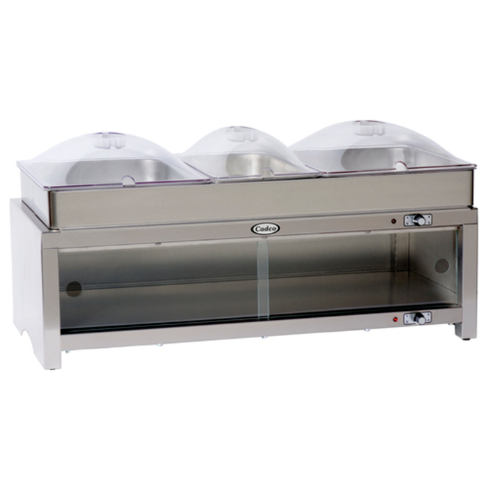 Cadco CMLB-CSLP 28" x 14" Buffet Warmer Warming Cabinet