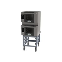 Cadco BLS-3HGD-2 Double Stack Electric Convection Oven 6 Pan