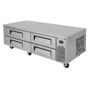 Turbo Air TCBE-72SDR-N 72"W Super Deluxe Chef Base Refrigerator