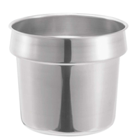 Server 84031 7 Qt. Round Stainless Steel Vegetable Steam Table Inset