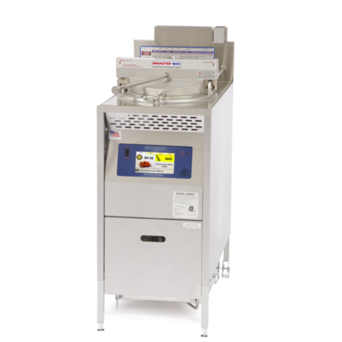Broaster 1800GH Gas Pressure Fryer 14 lbs Capacity 18"W