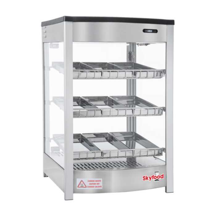 Skyfood FWD3S9P 18"W Countertop Heated Steam Food Warmer Display Case