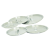 Omcan 43436 Aluminum Lid For 36 Qt Sauce Pot And 20 Qt Brazier Pan In A Set Of Four With Handle