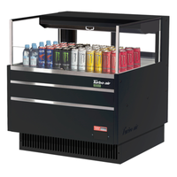Turbo Air TOM-36L-UFD-W(B)-1S-N 35" 4.6 Cu. Ft. Open Merchandiser