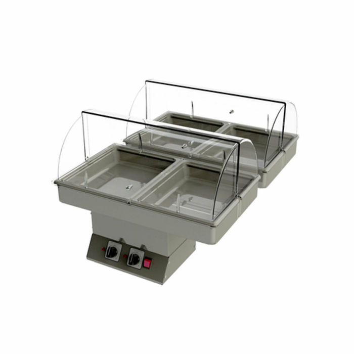 Cadco GG-HT2 2-Bay Heat Package for Mobile Carts