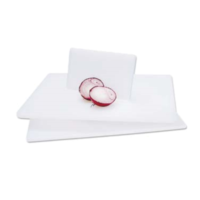 Adcraft CBW-610 6" x 10" White Polyethylene Plastic Cutting Board