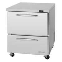 Turbo Air PUR-28-D2-N 27-1/2"W Undercounter Drawer Refrigerator