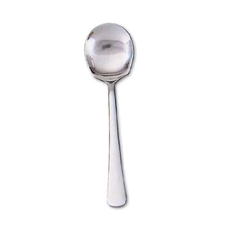8 Inch Stainless Steel Berry Spoon Showing Solid Heavy Gauge Steel Design