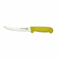 OMCAN 11793 6" Curved Blade Boning Knife with Yellow Handle