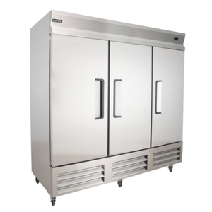 Celcold CF81SD 81" Three Section Reach-In Freezer 72 cu.ft.