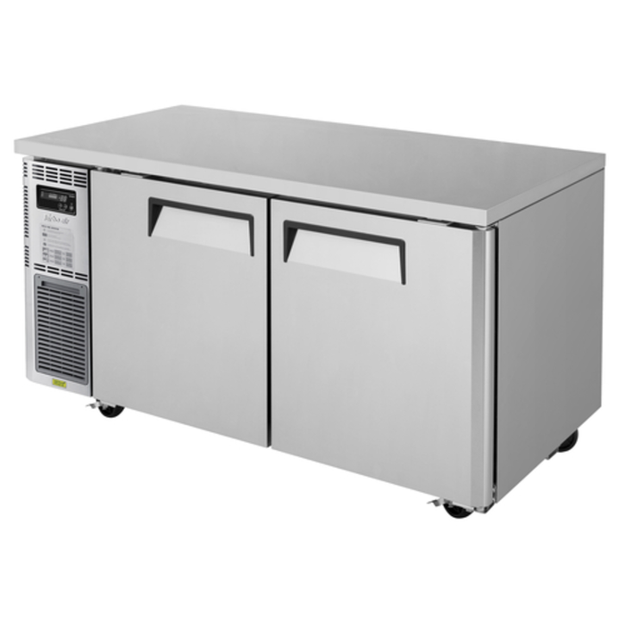 Réfrigérateur de comptoir Turbo Air JUR-60-N6 à deux sections de 150 cm avec compresseur latéral