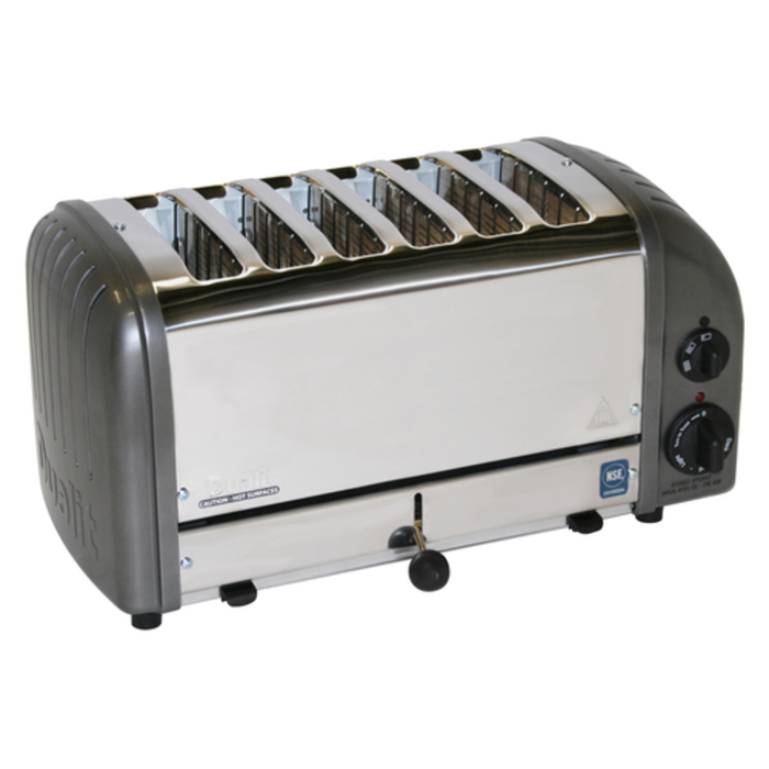 Cadco CTW-6M(220) Commercial Pop-Up Toaster with (6) 1" Slots
