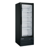 Omcan 59133 9 cu. ft. Aurora Black Display Refrigerator For Commercial Use with Glass Door and Shelves