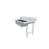 Commercial Stainless Steel Dishtable Designed For Efficient Soiled Dish Handling In Busy Kitchens.