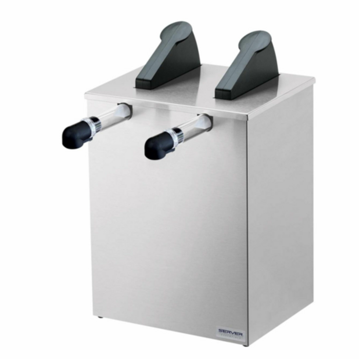 Server SE-2 07140 Express Twin Countertop Condiment Pump Dispenser