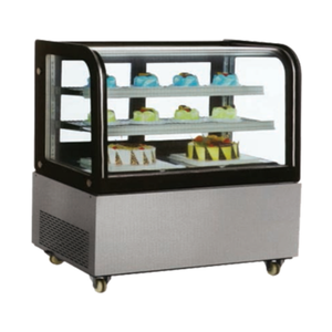 Omcan RS-CN-0370 47.25"W Curved Glass Refrigerated Bakery Display Case