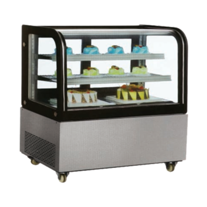 Vitrine de boulangerie réfrigérée à verre courbé Omcan RS-CN-0370 de 47,25 po de largeur