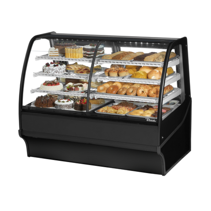 True TDM-DZ-59-GE/GE-S-S 59-1/4" Dual Zone Display Case
