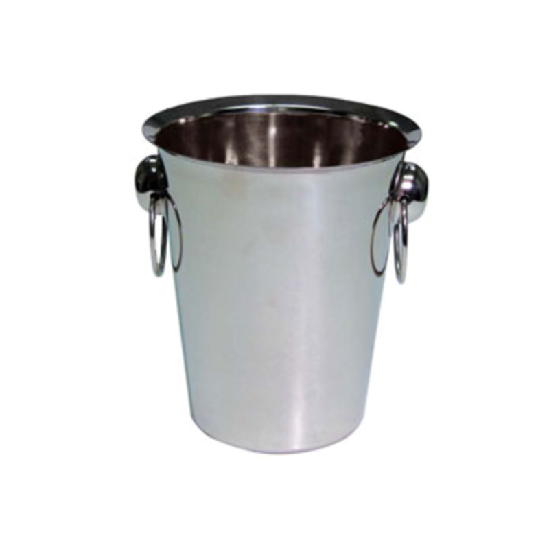 4 Qt Stainless Steel Wine Bucket Cooler With Mirror Finish And Easy-Grip Handles