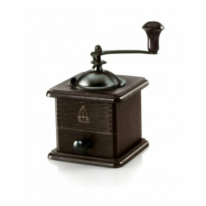 Omcan 43678 2.2 lbs Hopper Commercial Coffee Mill for Cafes manual hand-crank coffee grinder