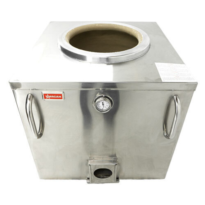 OMCAN 47438 Stainless Steel Charcoal Fired Tandoor Clay Oven