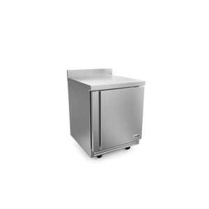 FAGOR FWR-27-N 27-3/4"W One-Section Worktop Refrigerator 9.5 Cu.Ft. Stainless Steel Design