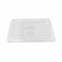 Omcan 80020 1/4 Size Solid Polycarbonate Food Pan Cover 10-7/16" x 6-3/8"