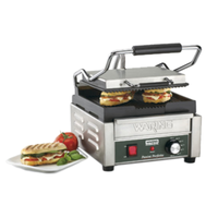 Waring WPG150 9.25" x 9.75" Compact Electric Panini Grill