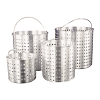 Hyperion3 H3-SB11 12 Qt. Aluminum Perforated Steamer Basket