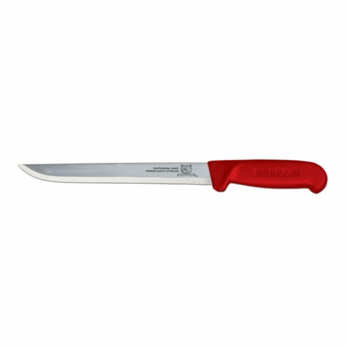 Omcan 11851 8-Inch Straight Blade Professional Fillet Knife Red Handle