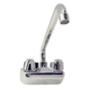 Commercial Bar Sink Faucet With 12" Spout In Polished Chrome Finish For Efficient Water Delivery