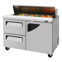 Comptoir réfrigéré à salade et sandwichs Turbo Air TST-48SD-D2R-N de 48-1/4 po de largeur