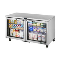Réfrigérateur encastrable à portes vitrées True TUC-60G-HC Hydrocarbon 60 3/8 pouces