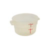 Clear 2 Qt. Polycarbonate Food Storage Container With Measurement Markings