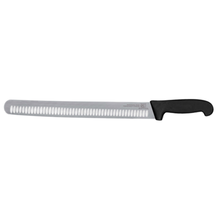 Omcan 18620 Slicing Knife, 14-Inch Straight Granton Edge Blade