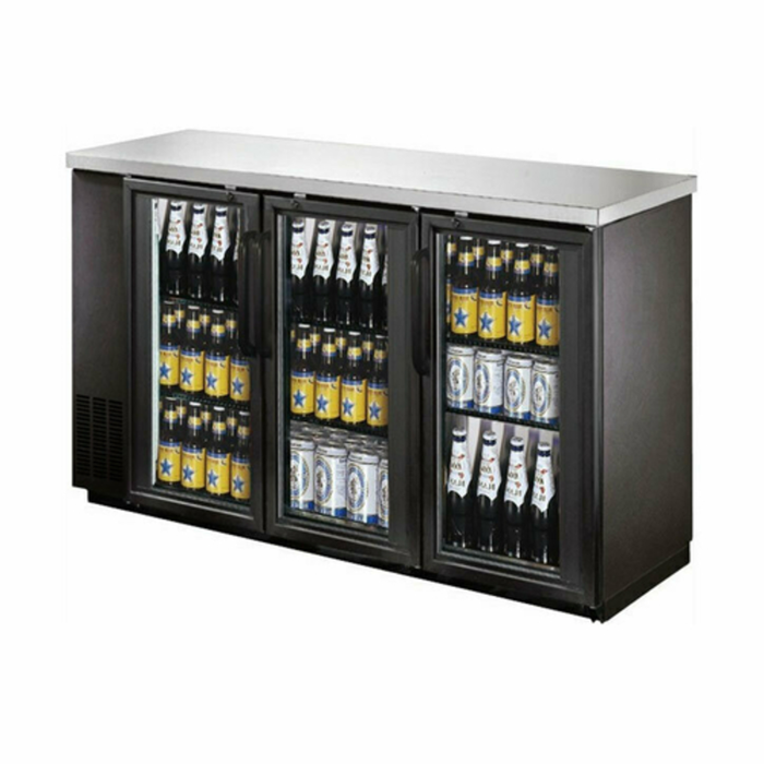 Réfrigérateur de bar arrière à porte vitrée EFI Sales CBBGD3-72CC, 185 cm de large