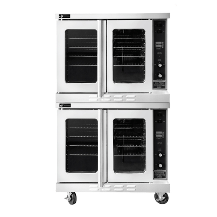 EFI Sales RCTCV-2P Double-Deck Gas Convection Oven, High-Volume Baking And Roasting Equipment