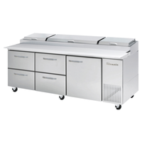 Bluenix BAPP93-D4LM-HC 93.25 Inch Refrigerated Pizza Prep Table