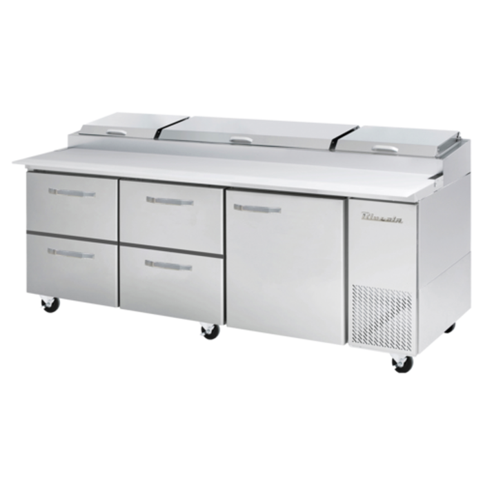 Bluenix BAPP93-D4LM-HC 93.25 Inch Refrigerated Pizza Prep Table
