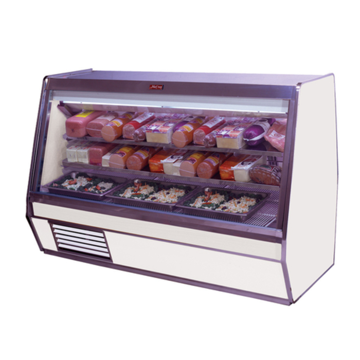 Vitrine réfrigérée Howard McCray SC-CDS32E-8-LED de 249 cm de large pour charcuterie et fromages
