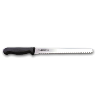 Adcraft CUT-10WASBL 10" Wavy Edge Slicer Knife Black Handle