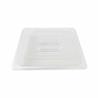Couvercle plein transparent en polycarbonate demi-format Omcan 80025 pour bac gastro