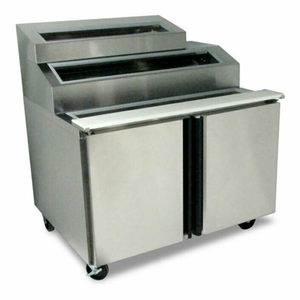 Silver King SKRN48-ESUS1 48" Refrigerated Three-Tier Fountainette Topping Dispenser