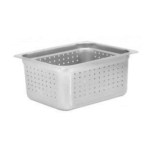 Omcan 85208 12-3/4" x 10-3/8" x 6" Deep Perforated Steam Pan